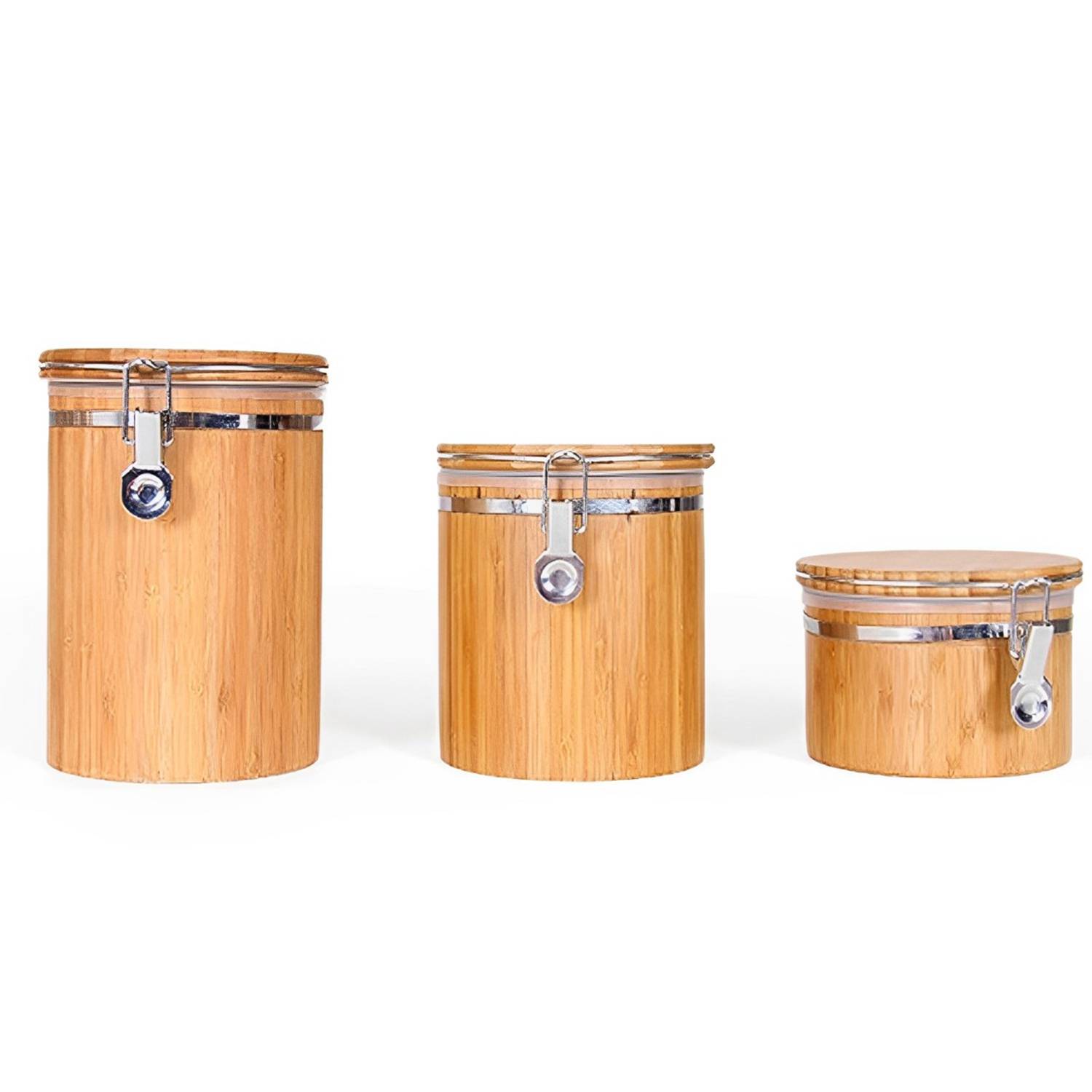 Household Bamboo Sealed Storage Jar 3