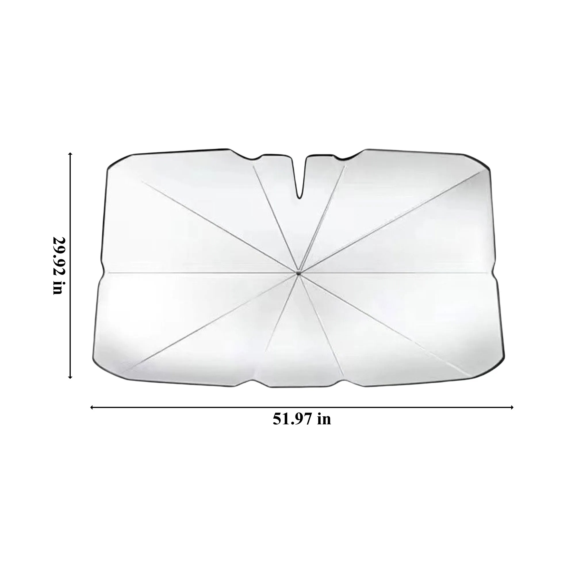 Premium Car Sun Shade UV Protection Easy Fold 2