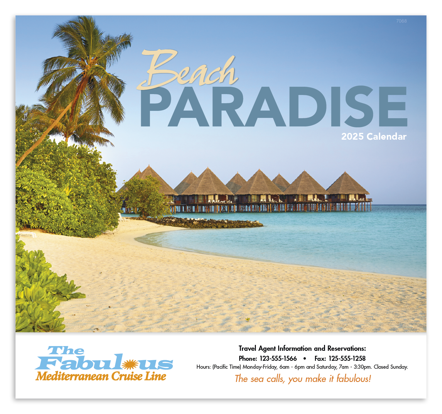 Good Value™ Beach Paradise - Stapled Calendar 35