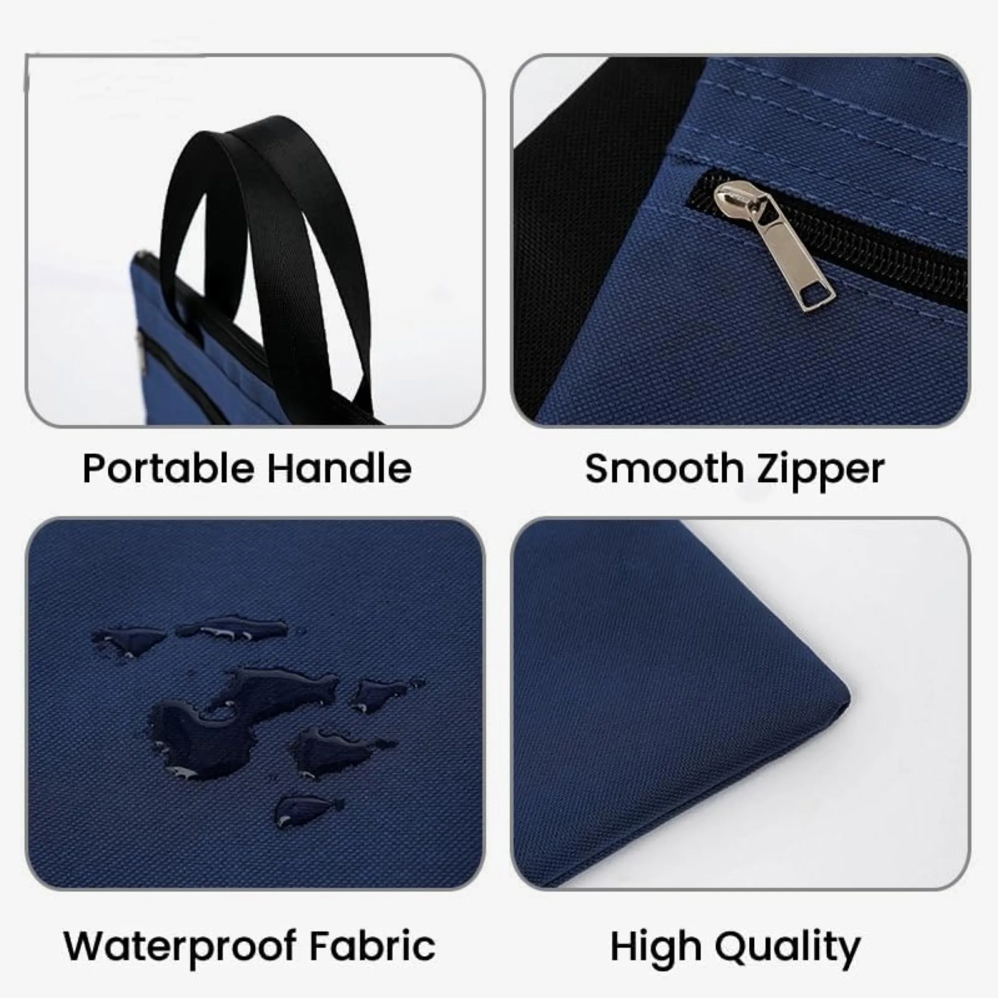 Dual Pocket Waterproof Oxford Cloth Tote File Bag 4