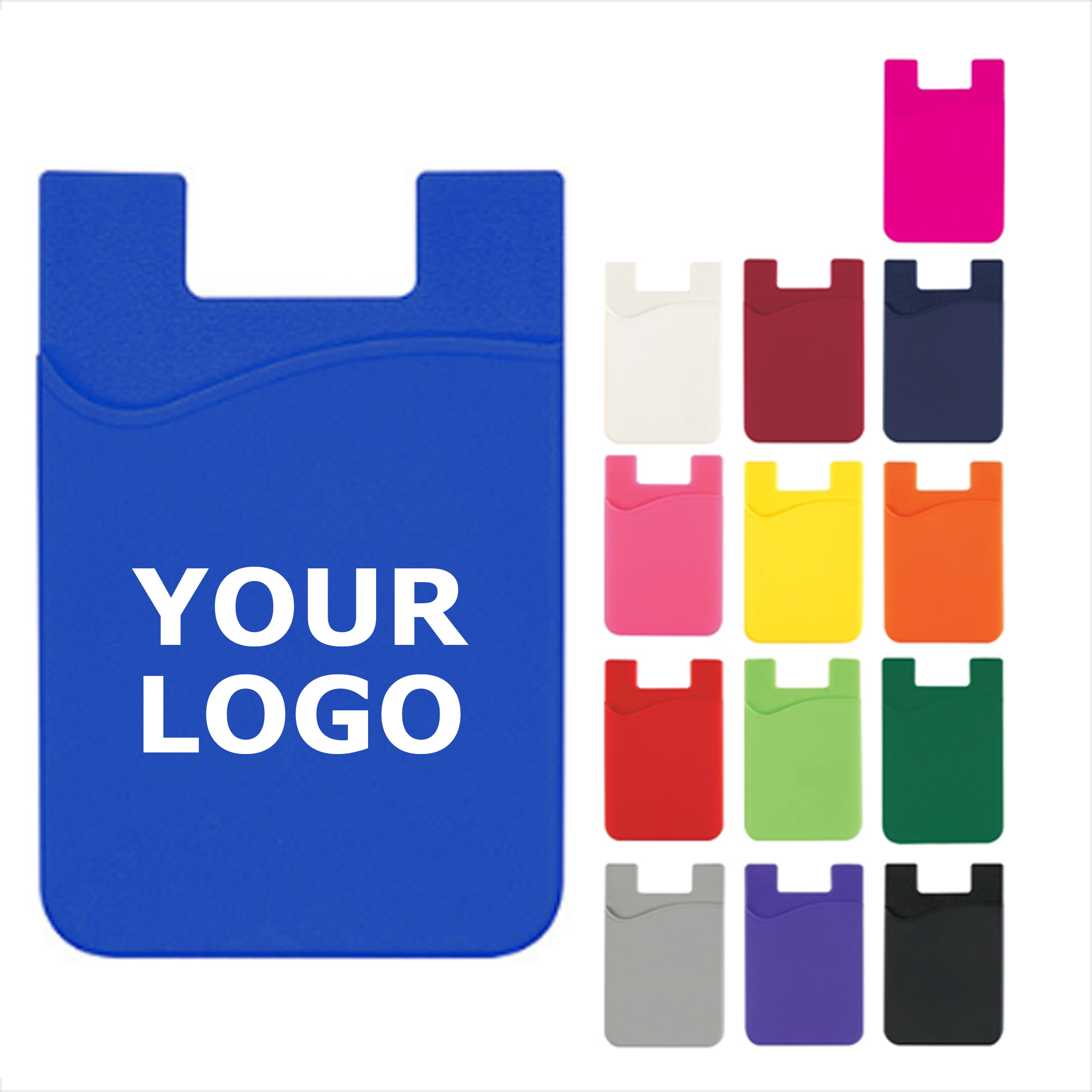 Silicone Phone Card Wallet Back Sticker 2