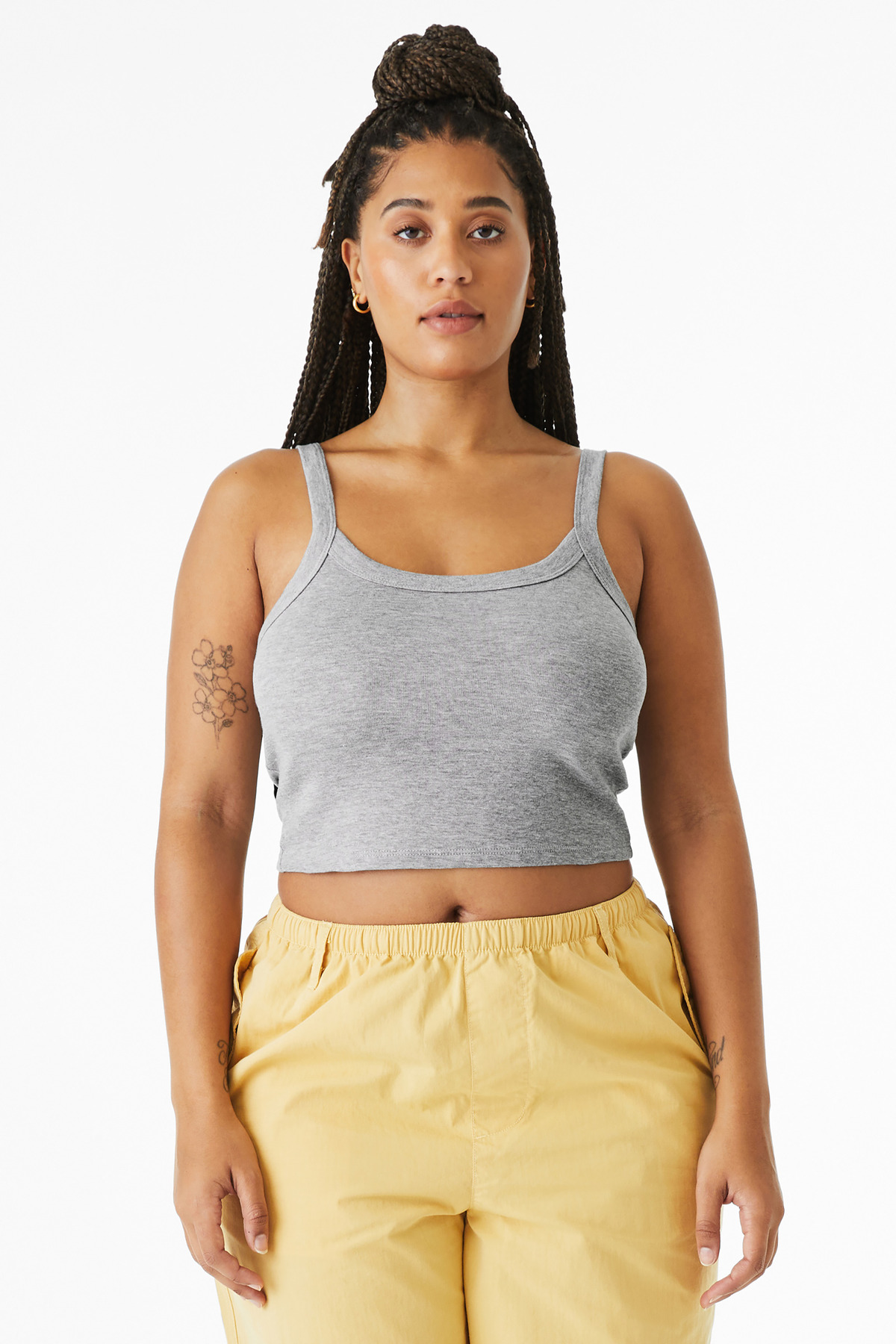 BELLA+CANVAS Women's Micro Rib Spaghetti Strap Tank BC1012 47