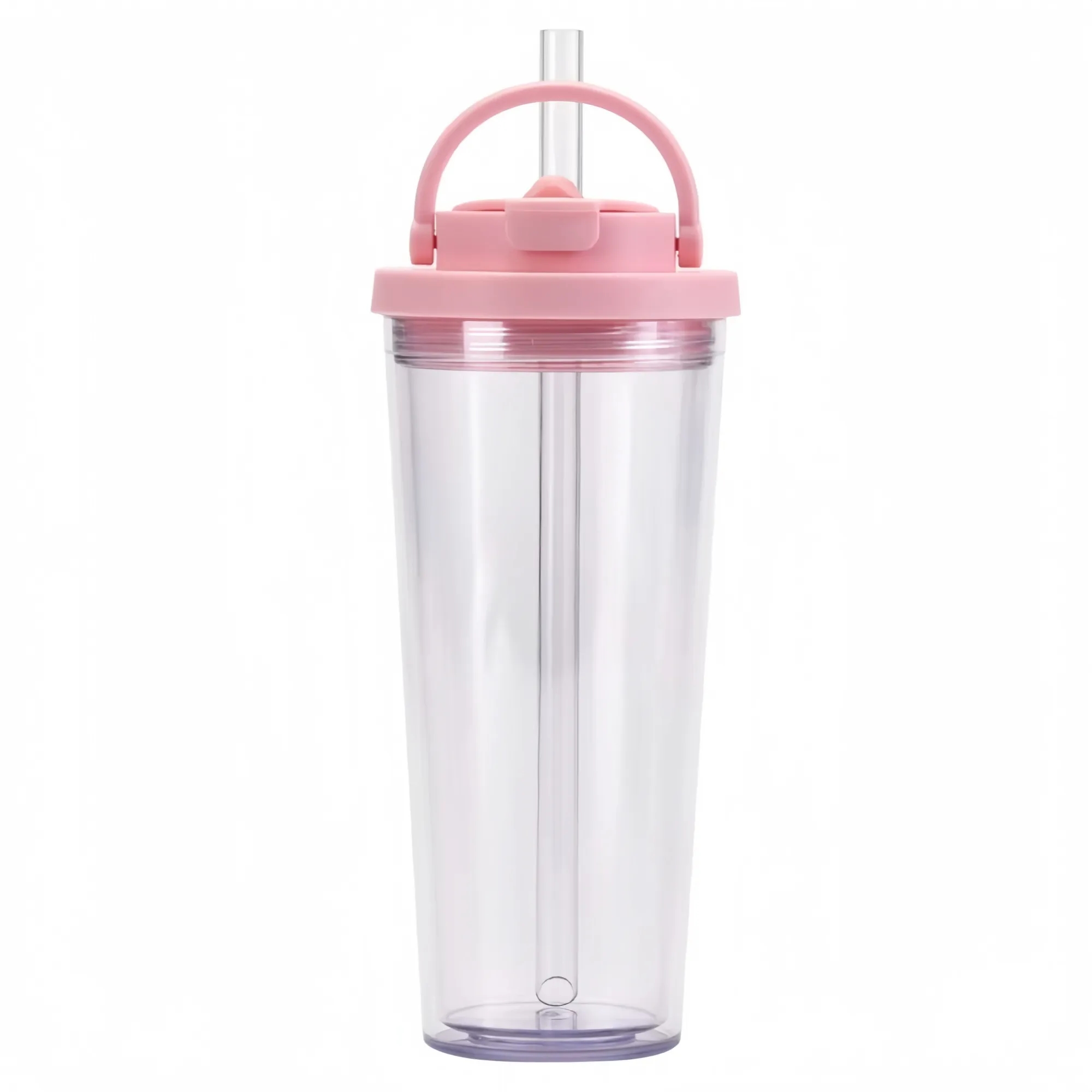 24oz Boba Tumbler with Lid and Straw 1