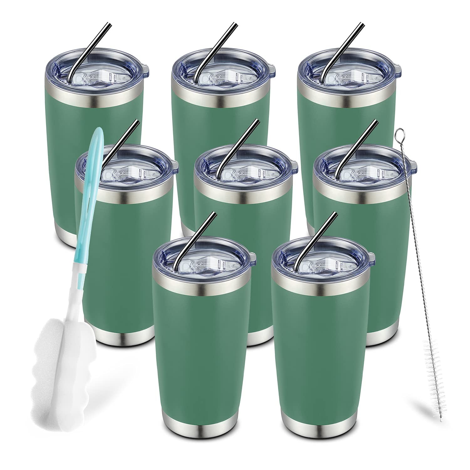 Powder Coated Insulated Coffee Tumbler/Double Wall Vacuum Insulated Travel Mug, Stainless Steel Mug 1