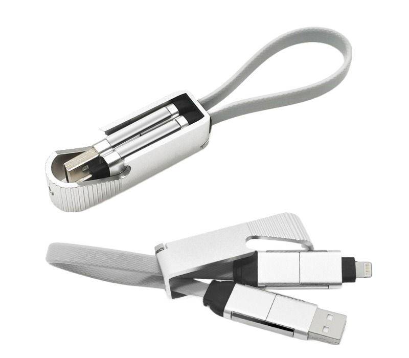 4-in-1 Bottle Opener Keychain Charging Cable 6