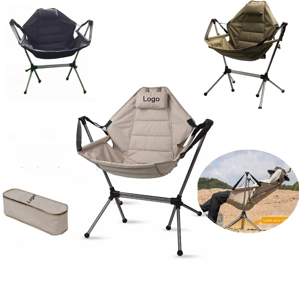 Folding Relaxed Outdoor Camping Rocking Chair 4