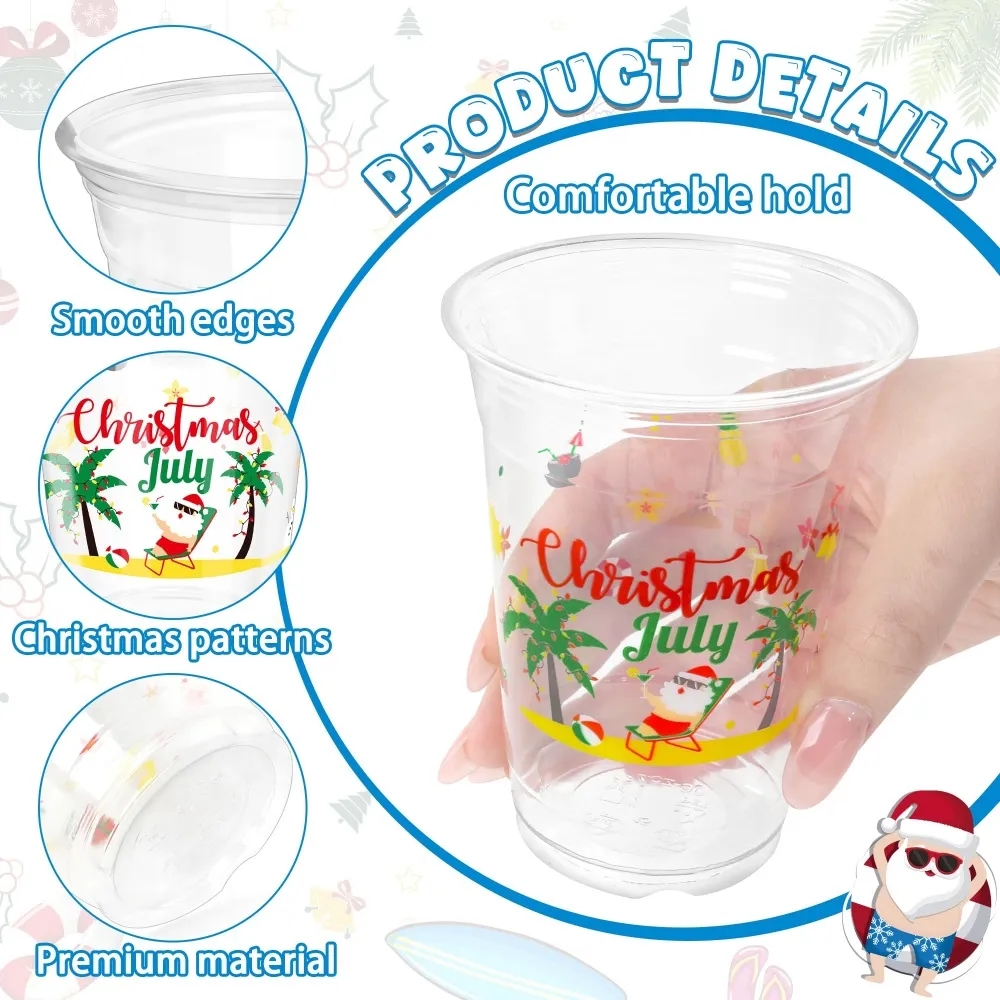 12 oz 16 oz Clear PET Plastic Cups 5