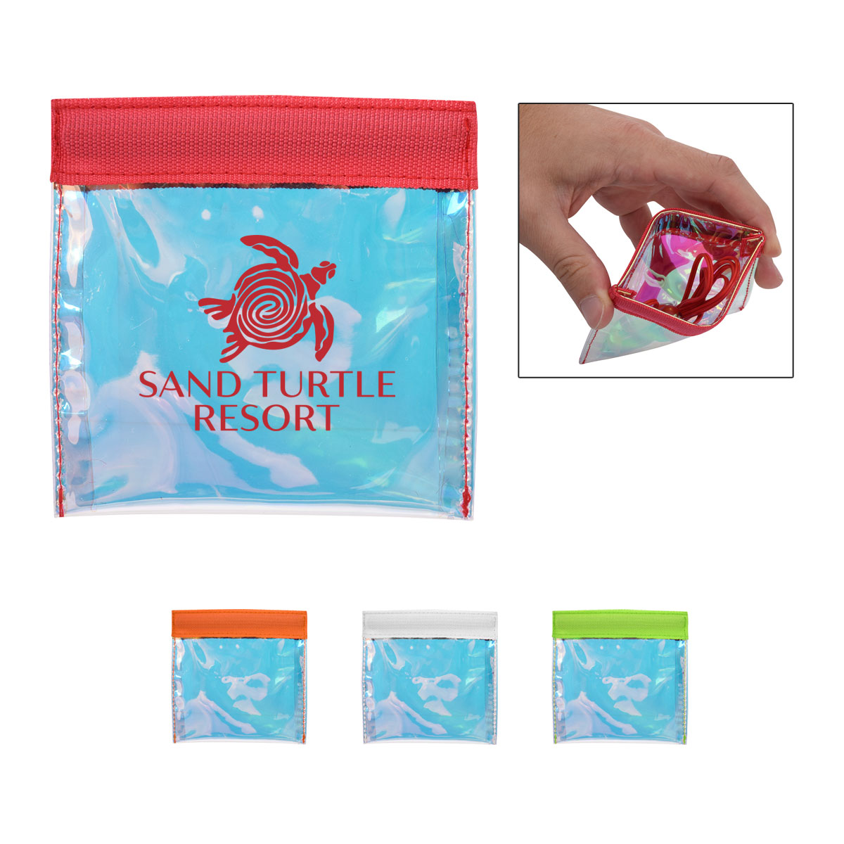 Iridescent Squeeze Tech Pouch 4