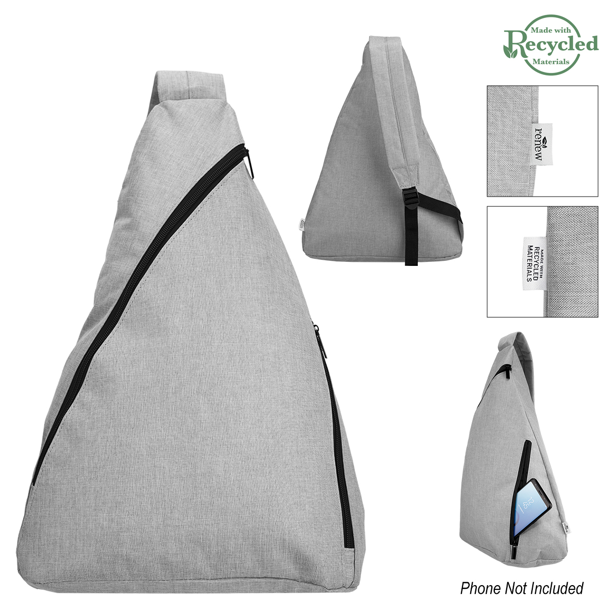 Habitat rPET Heathered Sling Bag 4