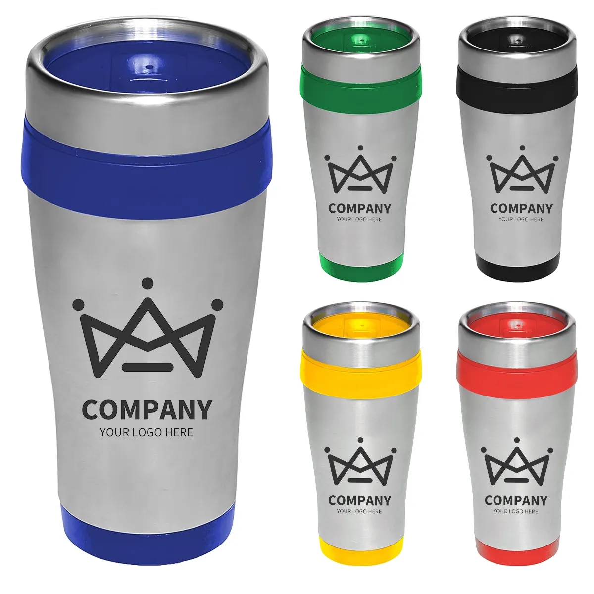 Custom Insulated Stainless Steel Travel Mugs 14 oz. with Lid 1