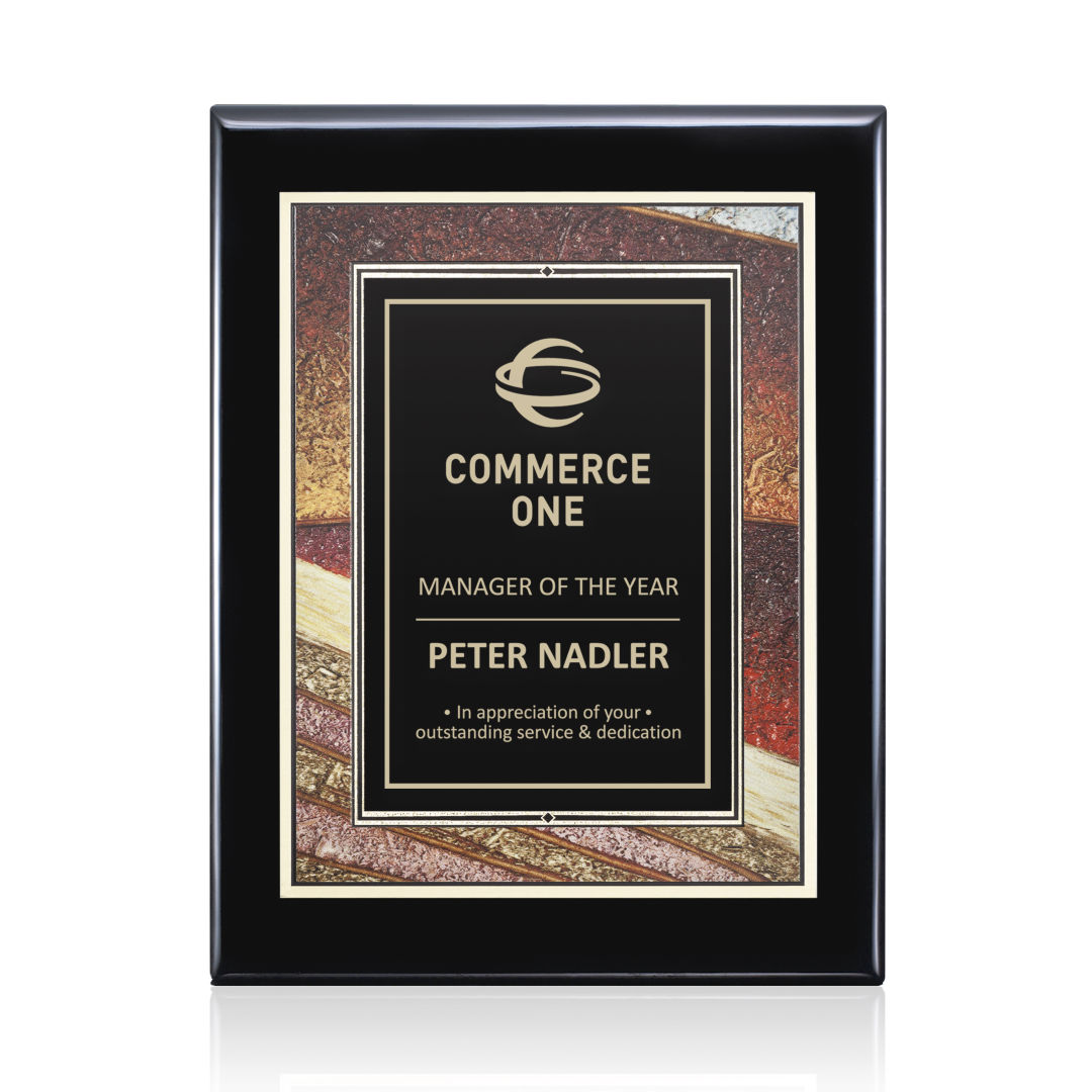 Oakleigh/Albina Plaque - Black Finish 7