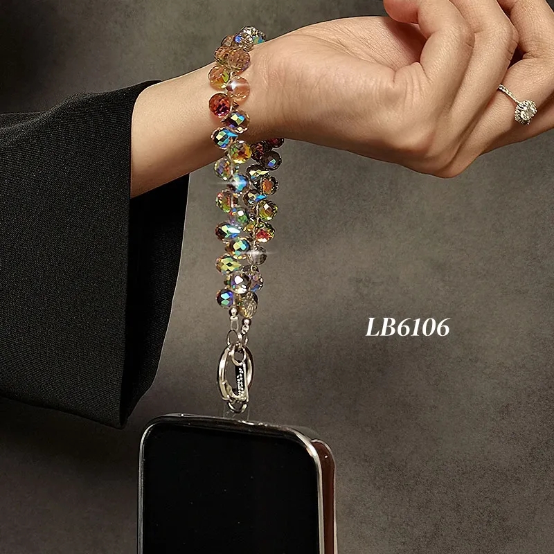 Anti Theft Crystal Beaded Phone Strap 11