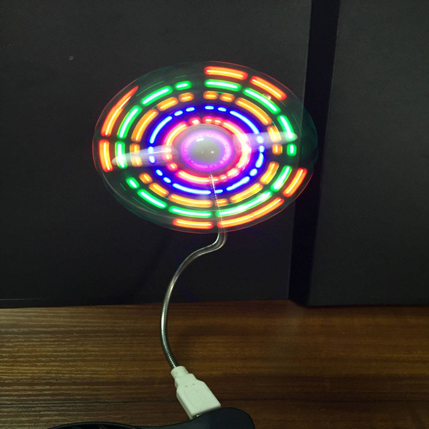 Fun LED Display USB Fan - Flexible & Portable 6