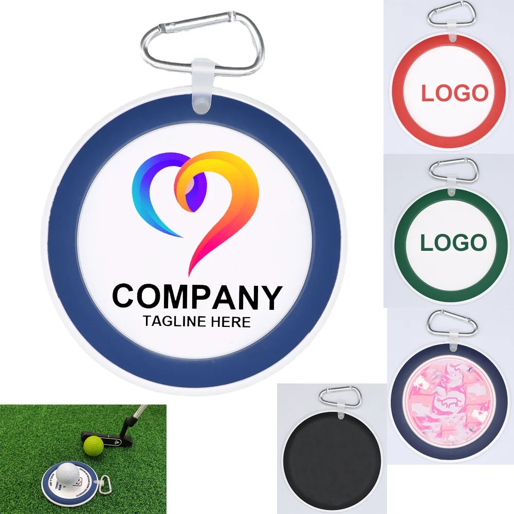 Golf Putt Target PVC Bag Tag 1