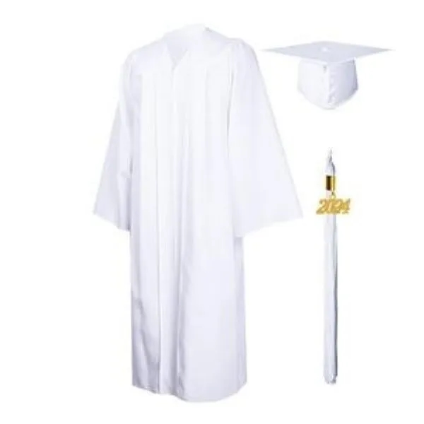 Matte Graduation Gown Cap Tassel Set 10