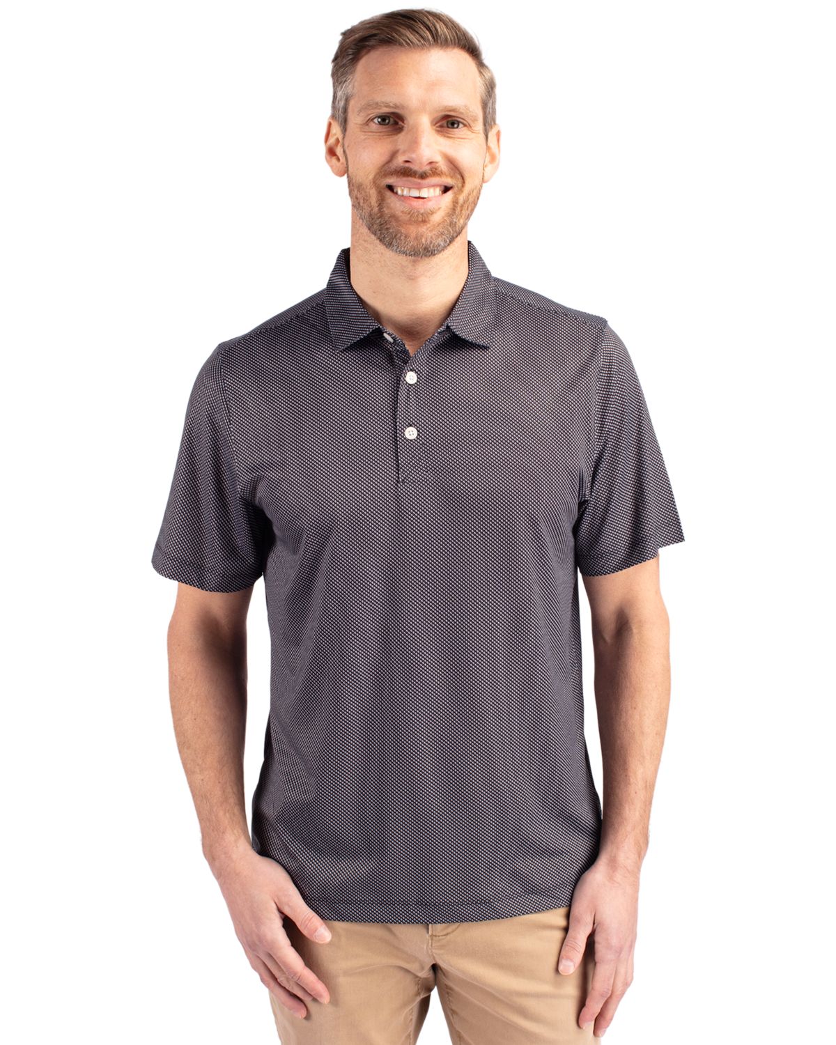 Pike Eco Symmetry Print Stretch Recycled Mens Big & Tall Polo Big & Tall
