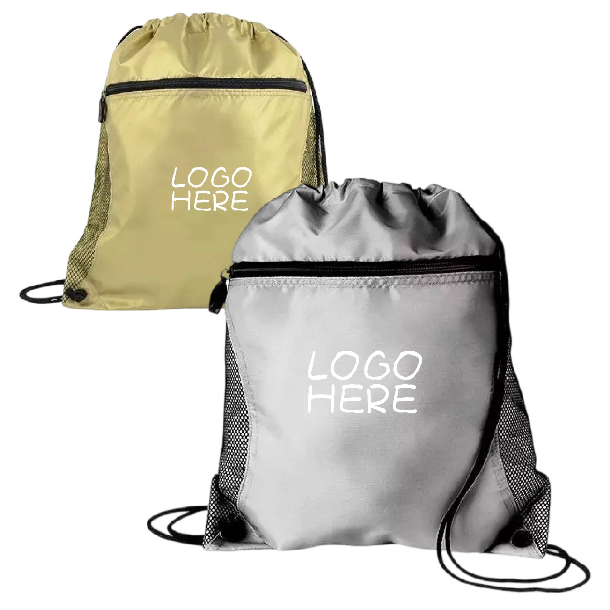 Metallic Drawstring Backpack 1
