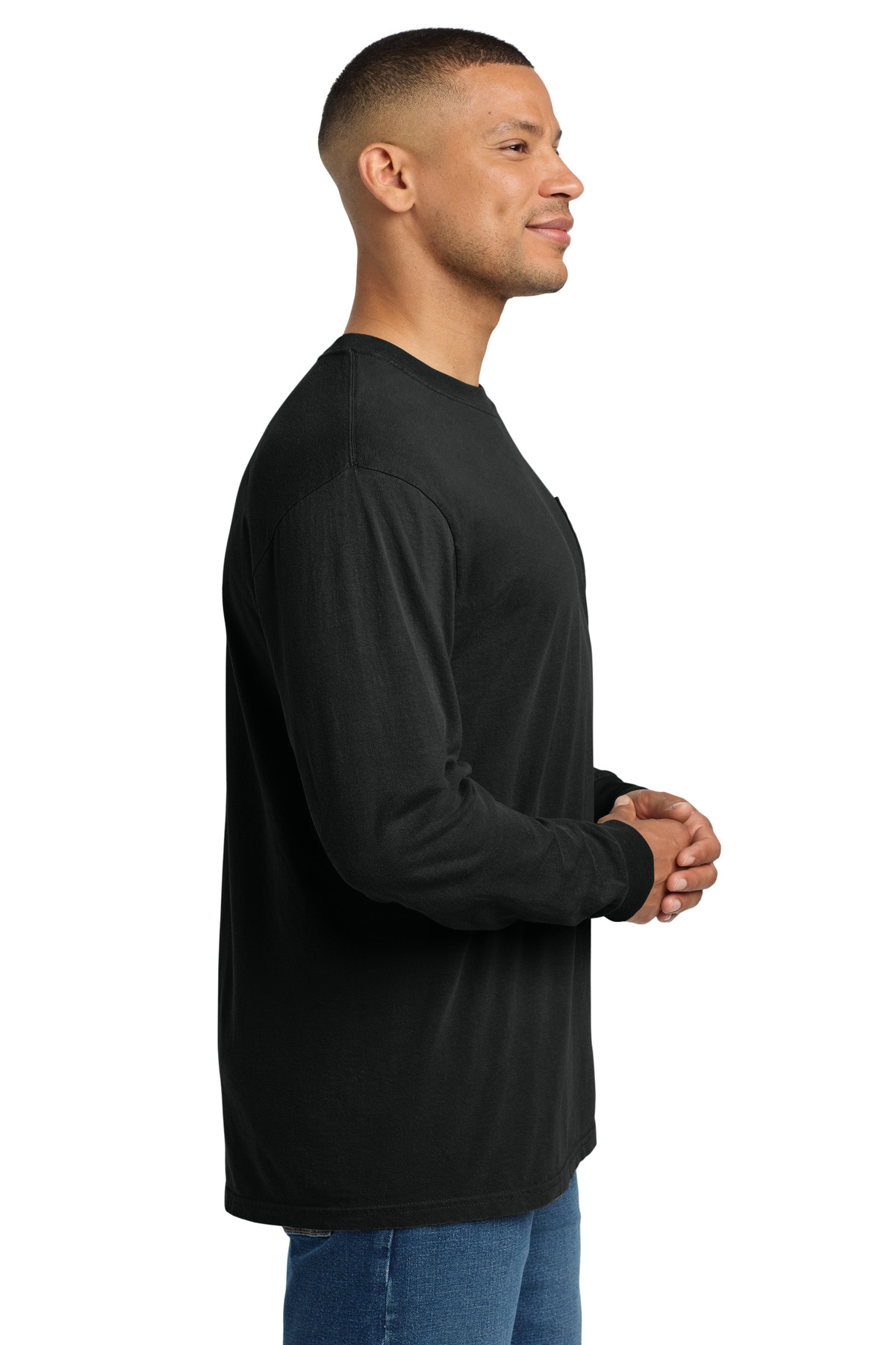 COMFORT COLORS Heavyweight Ring Spun Long Sleeve Pocket Tee. 4410 45