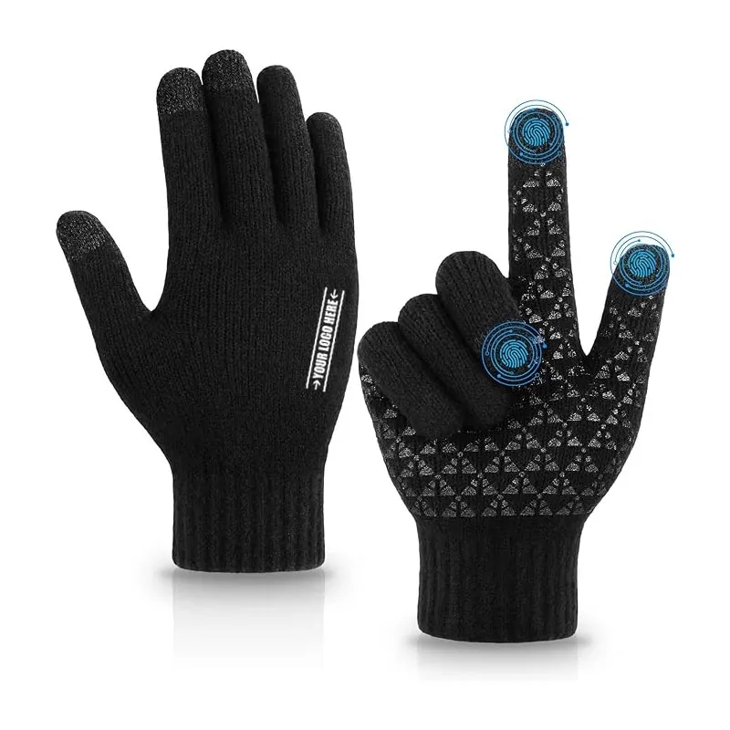 Winter Knit Cycling Gloves with Touch Screen Finger 5