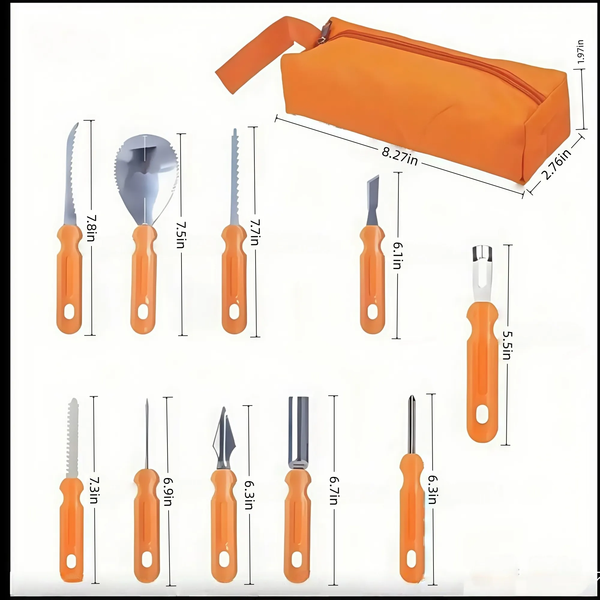 Pumpkin carving tool set 3