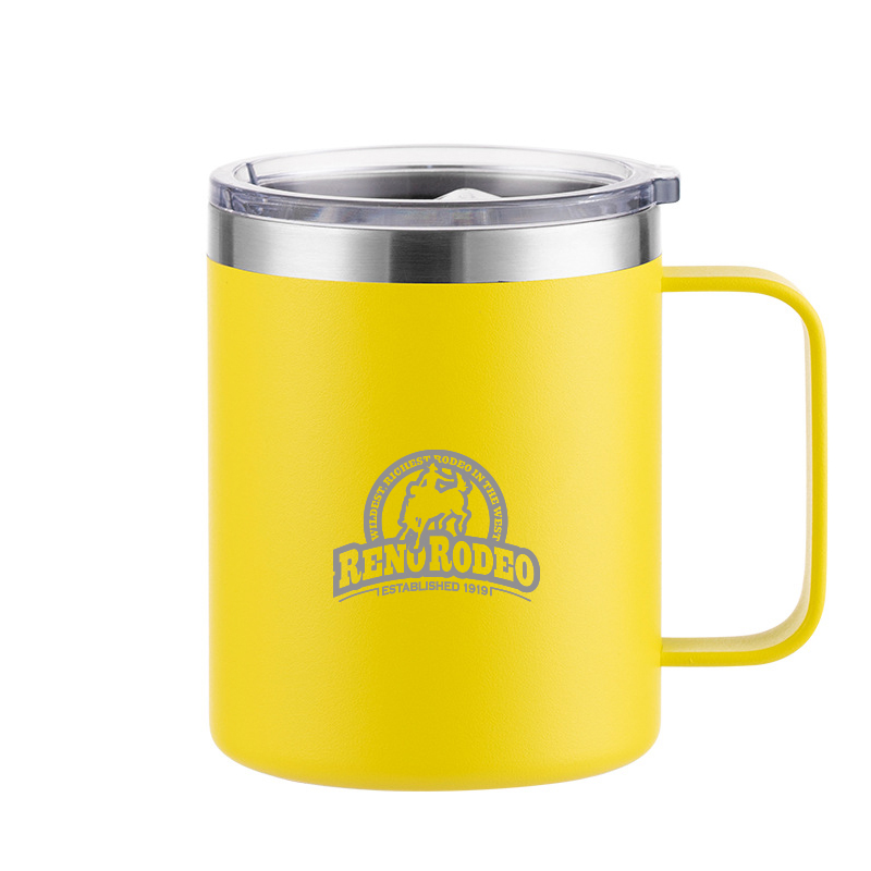 12 Oz Double Wall Stainless Steel Vacuum Insulated Coffee Mug With Lid 4