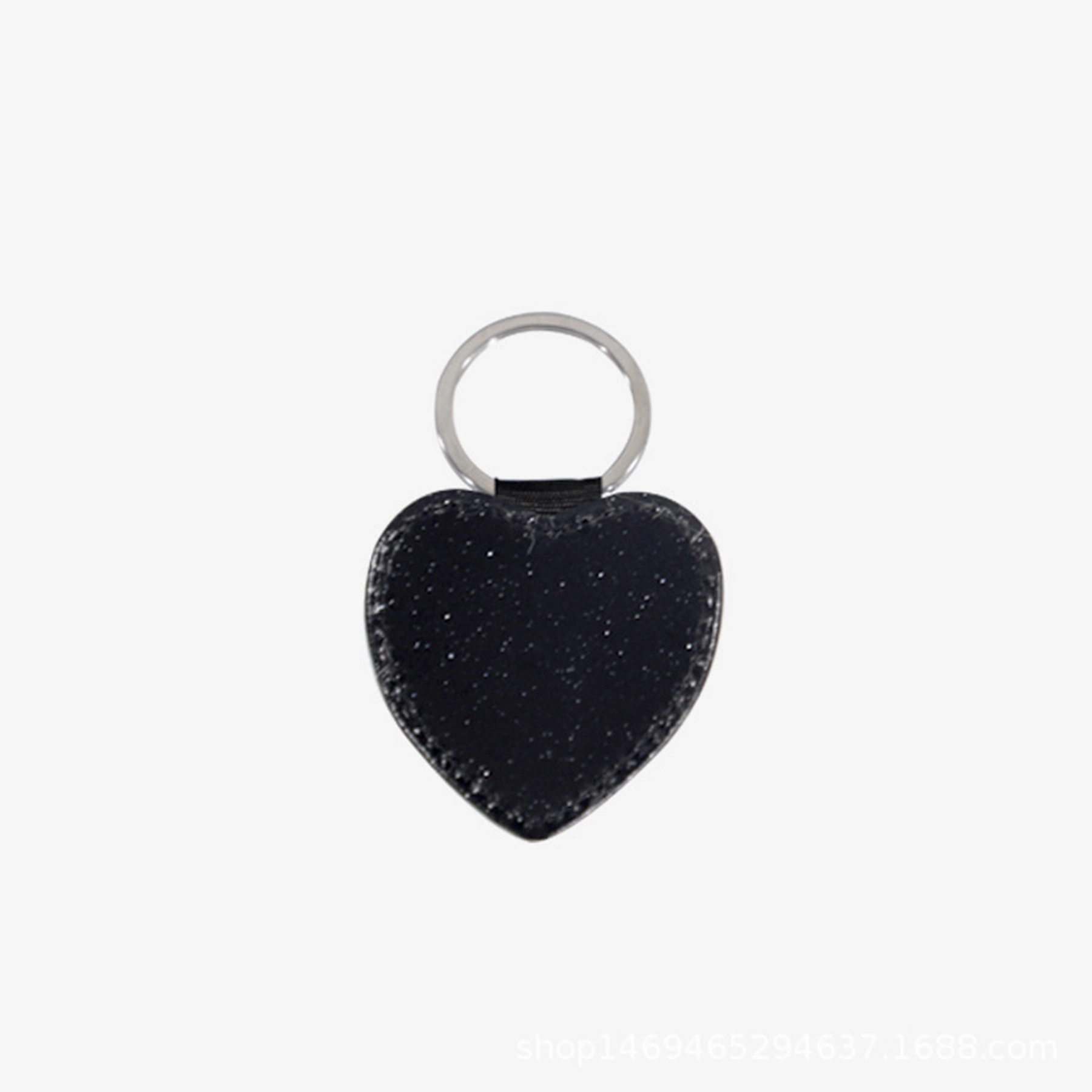 Bling Heart Shaped PU Key Chain 3