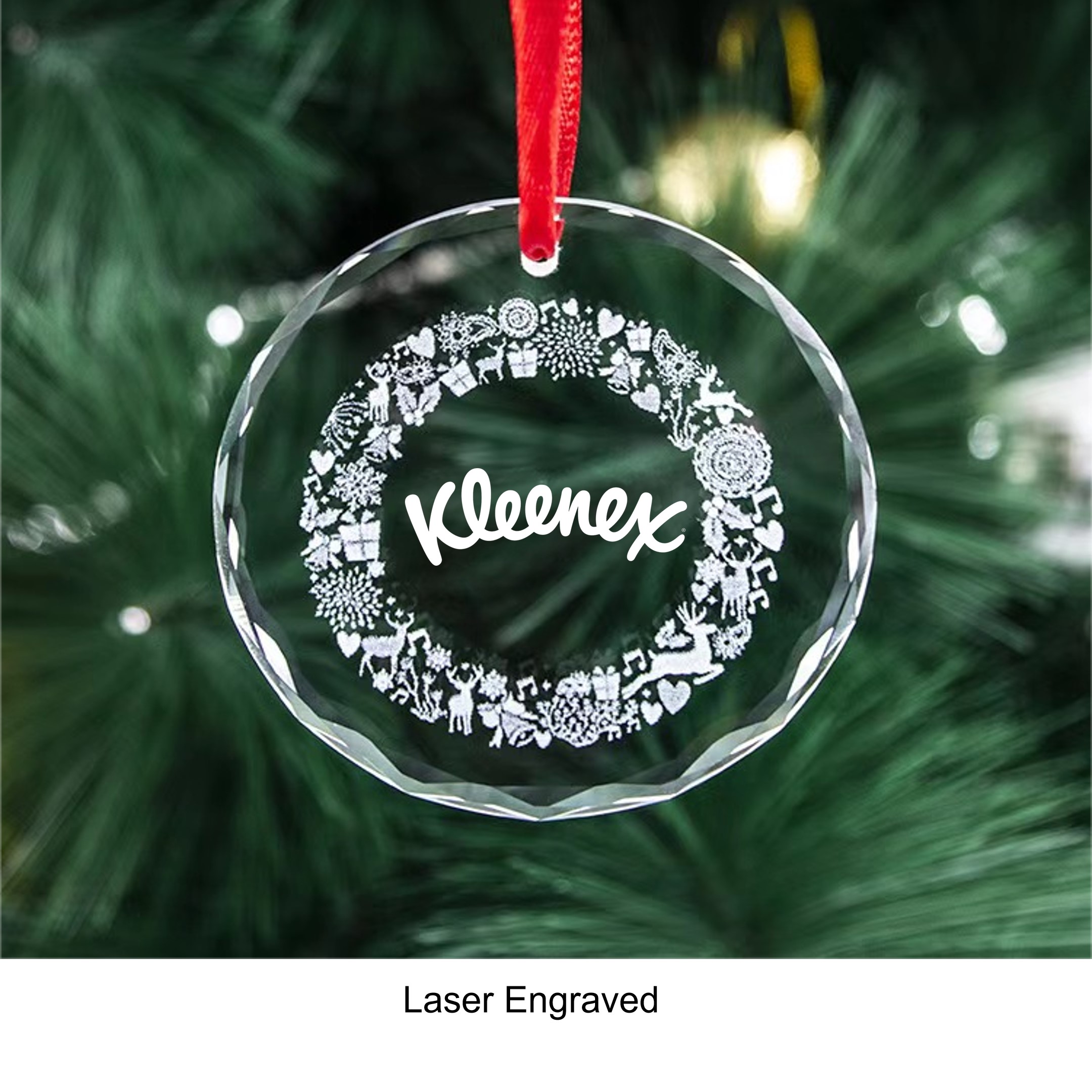 Extra Thick 3.15" Crystal Ornaments with Optional Gift Box 1