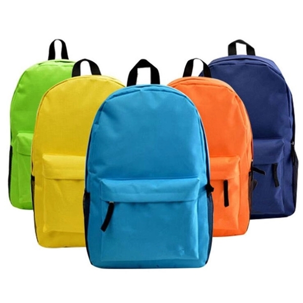 Soild Color Basic Kid Backpack 2
