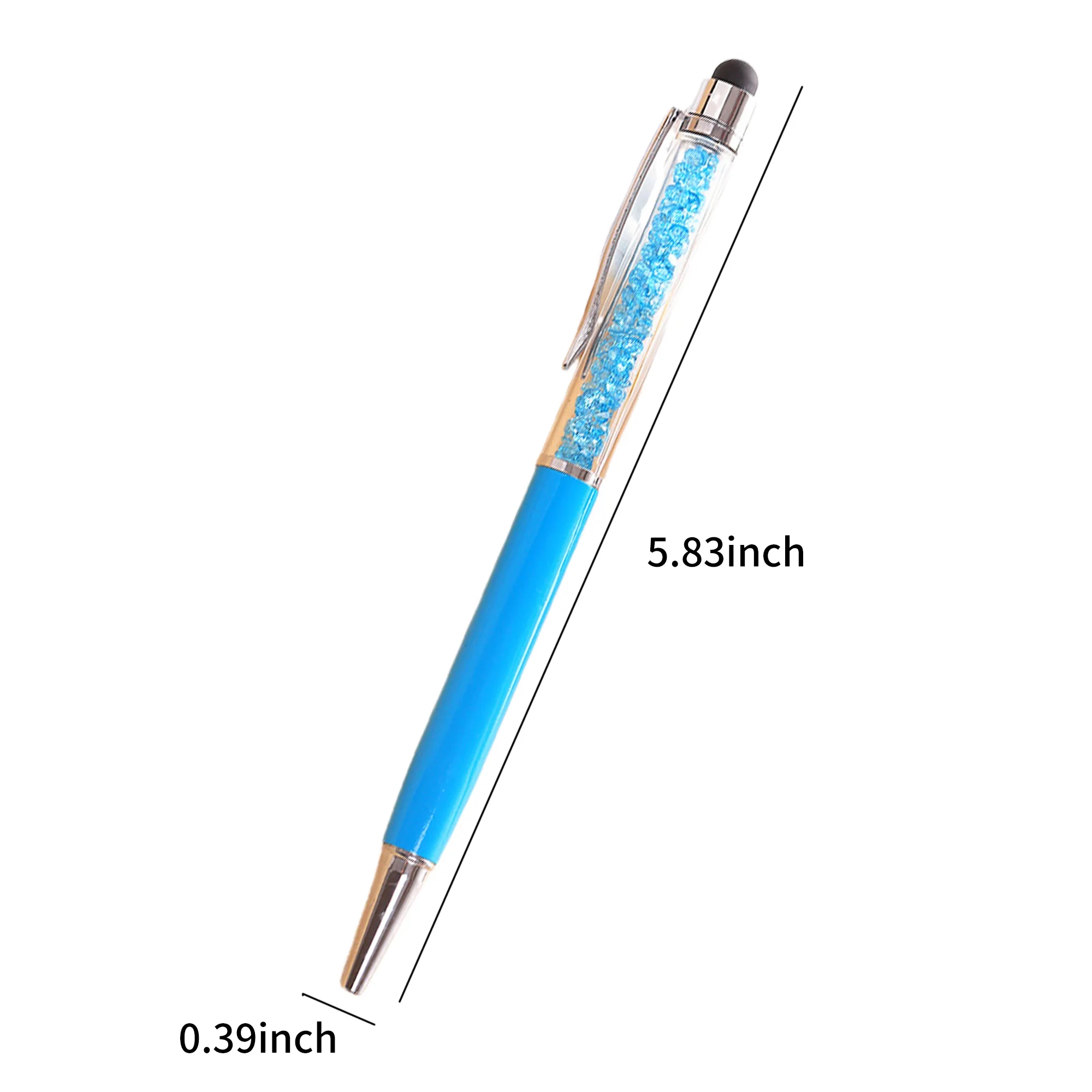 5.83 Inch Crystal Stylus Pen Compact for Writing 1