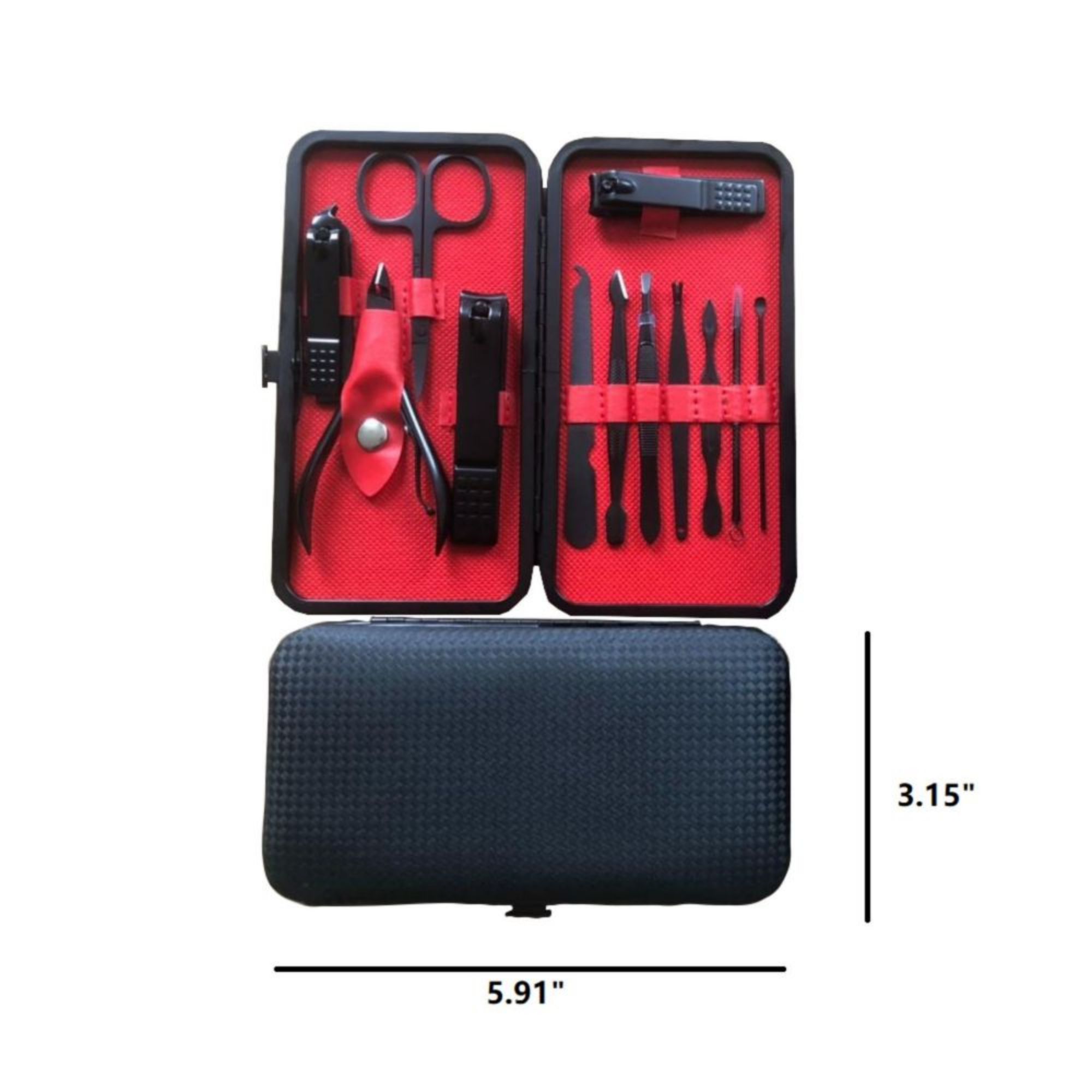 12 Pcs Portable Stainless Steel Manicure Set 2