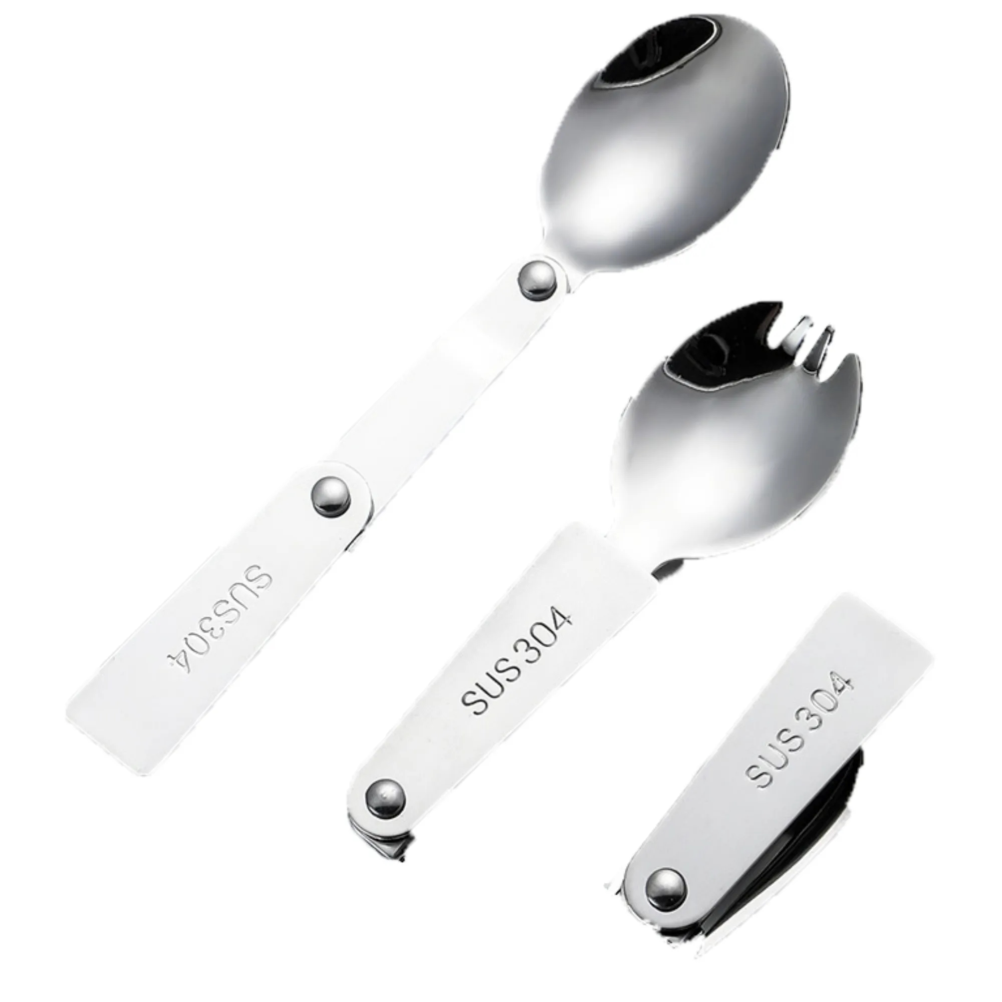 Customized stainless steel folding spoon 2