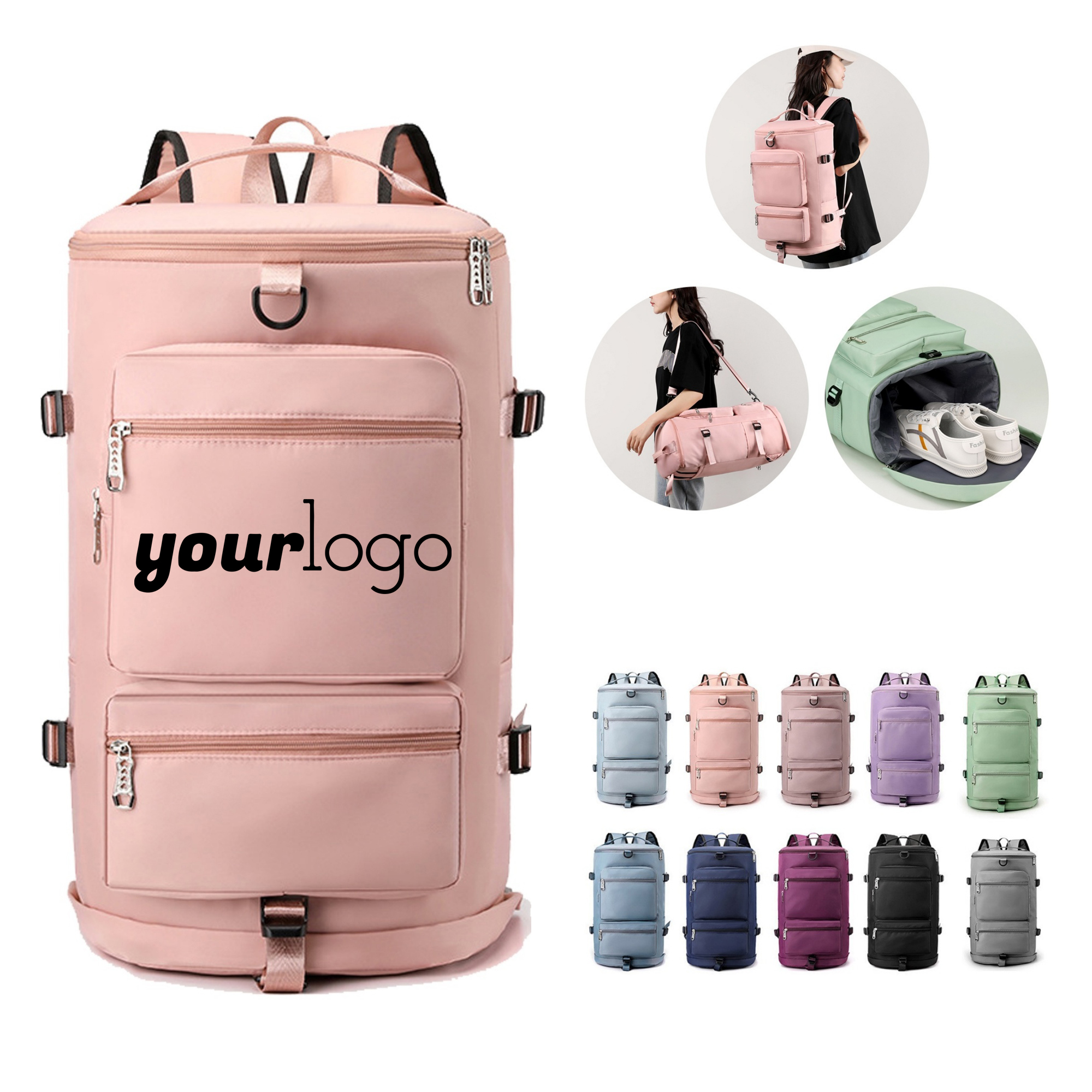 Multi - Pocket Expandable Travel Backpack 10