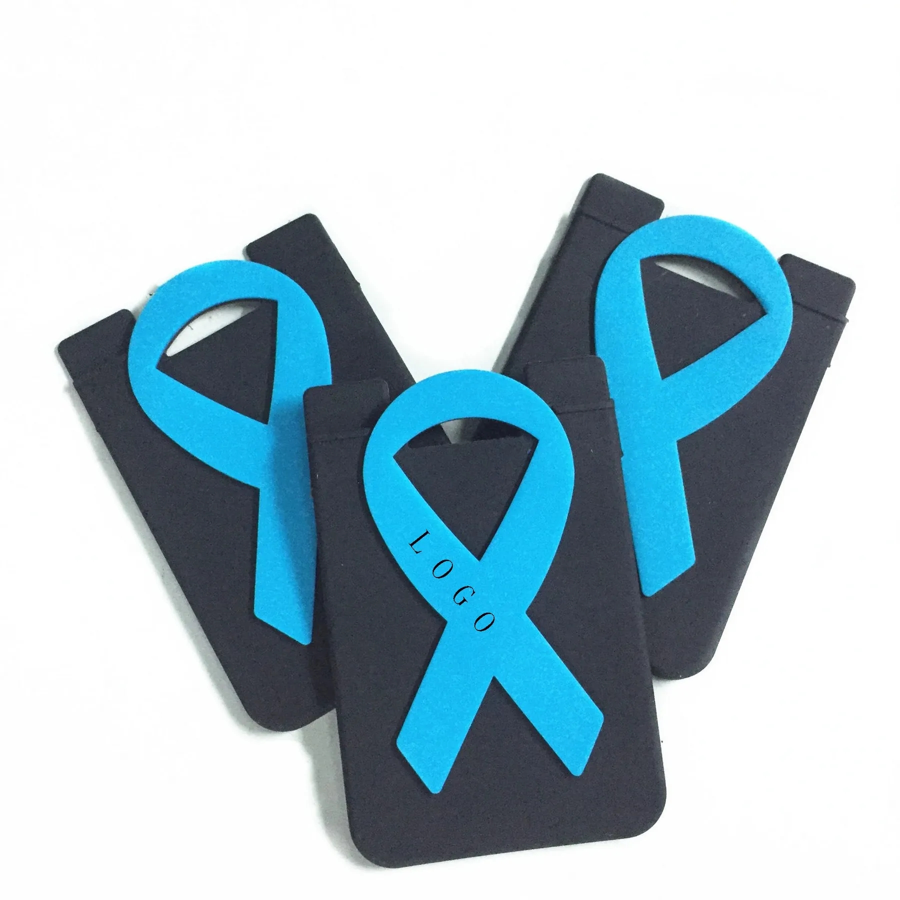 Ribbon Silicone Adhesive Awareness Wallet 6