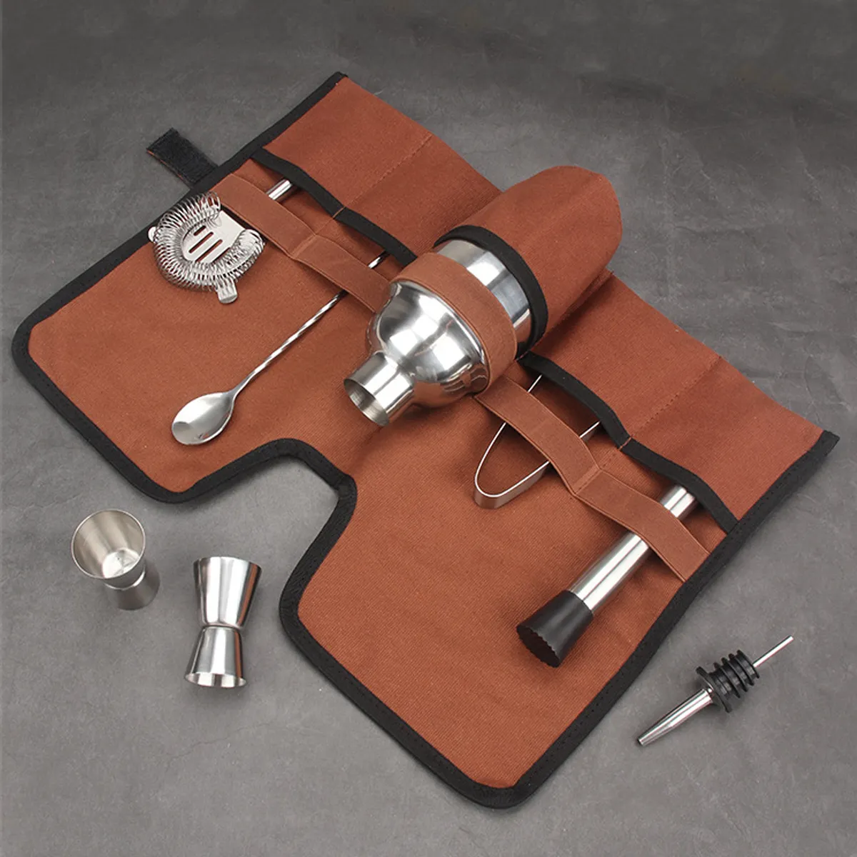Camp Party Portable Fold Bar Kits Bag No Tool Set Organizer 4