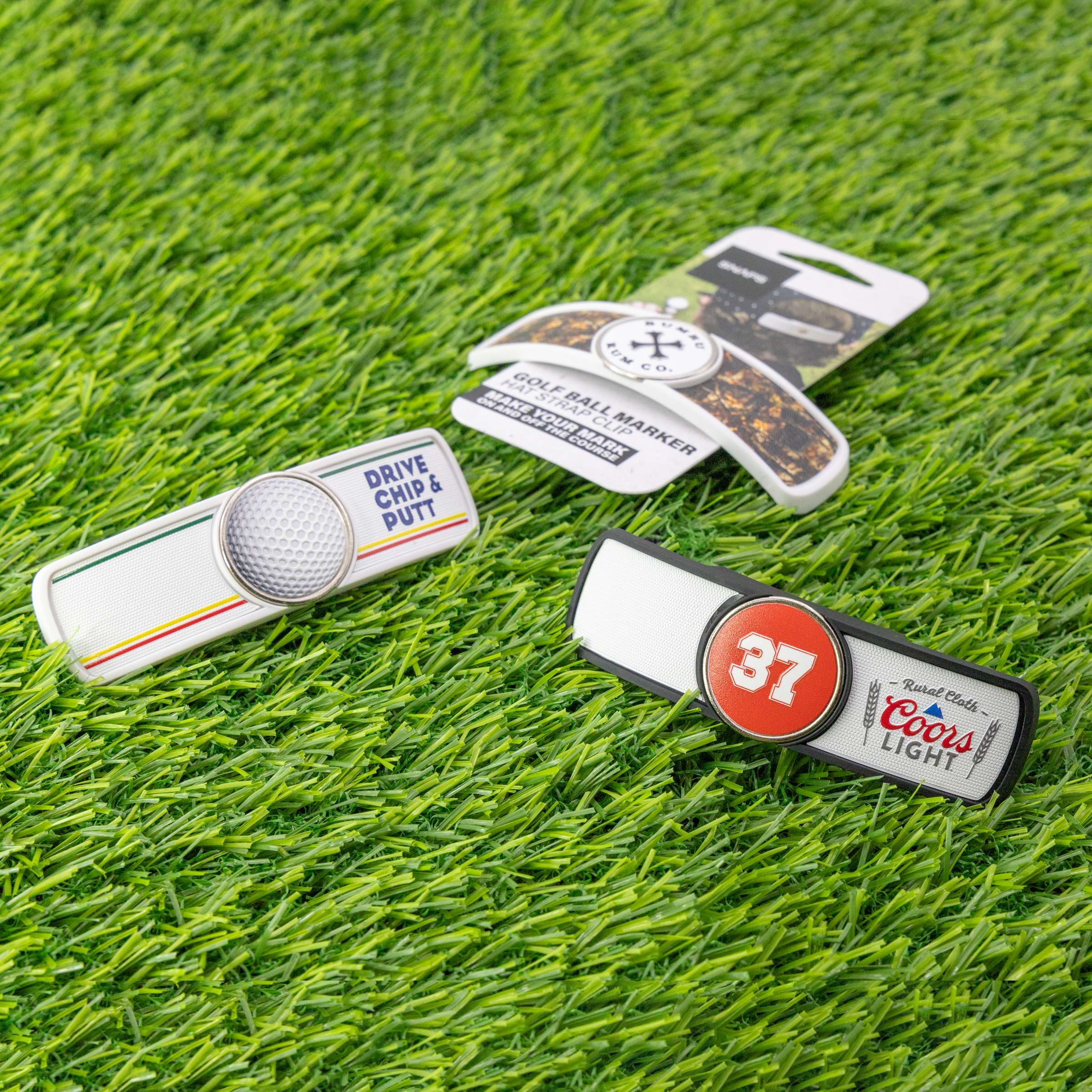 SNAPS Imprinted Golf Hat Strap Clip w/ Ball marker 12