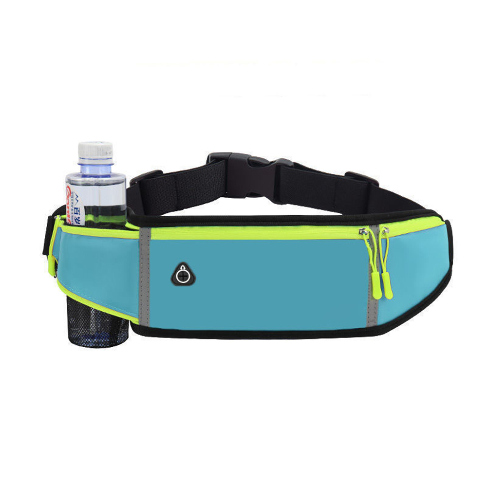 Multifunctional outdoor sports nylon fanny pack waist bag with water bottle pocket 5