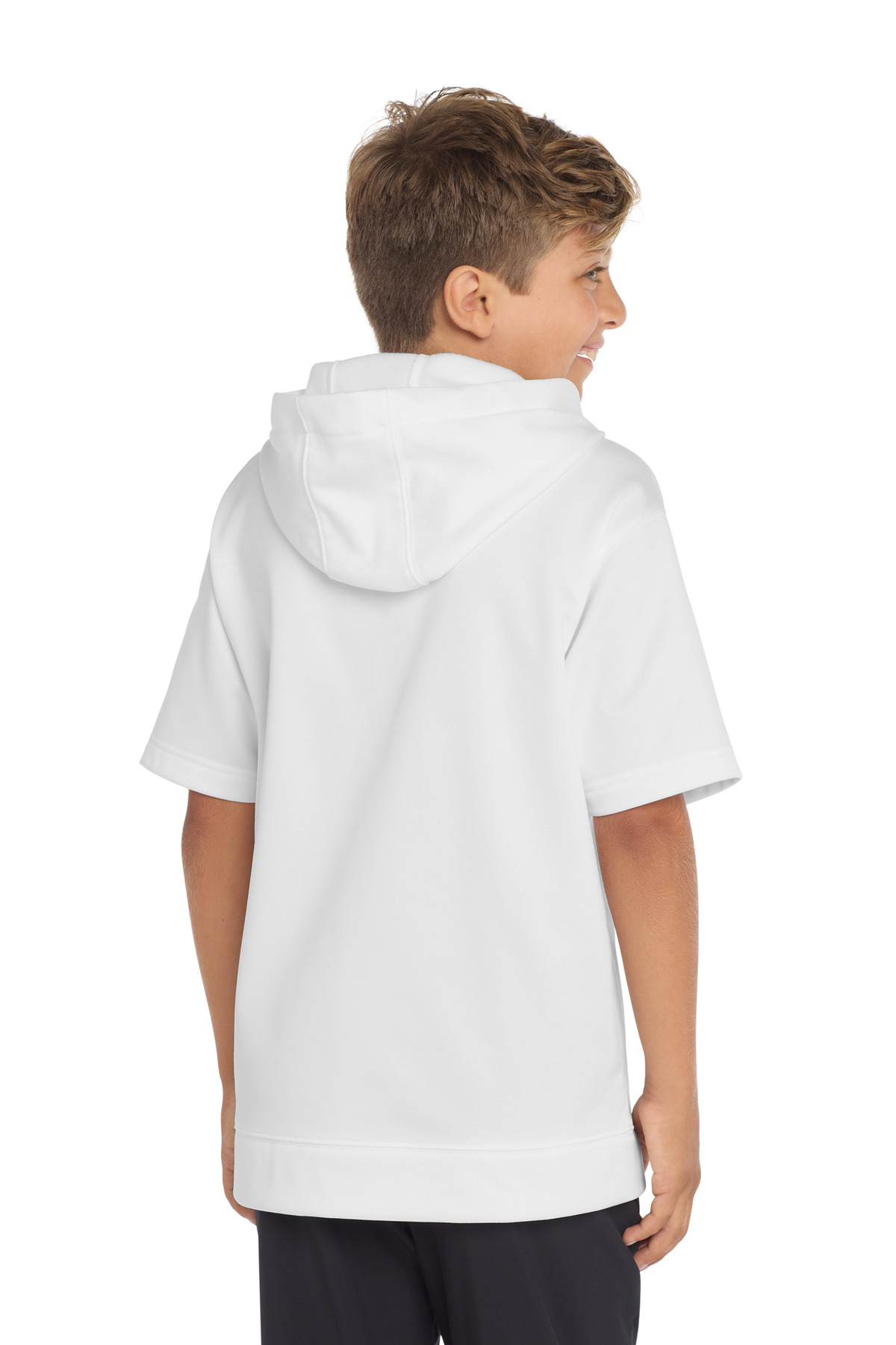 Sport-Tek Youth Sport-Wick Fleece Short Sleeve Hooded Pullover. YST251 9