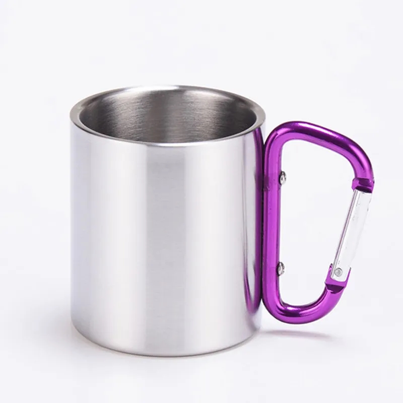 220ml Stainless Steel Mug with Handle and Lid 3