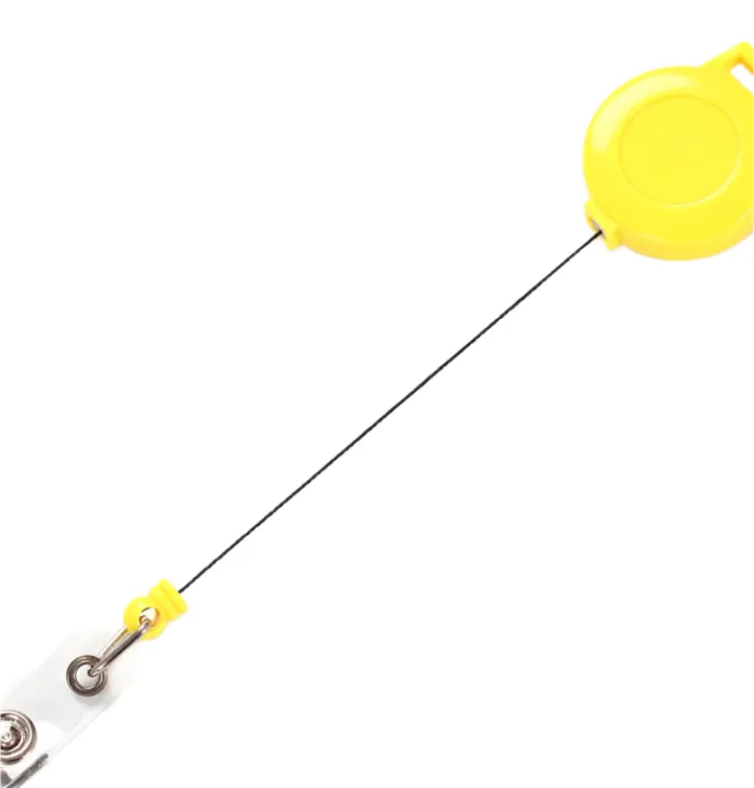 Retractable Badge Holder Reel with Carabiner 1
