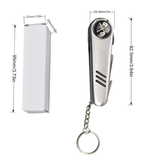 5 in 1 Kit Portable Multi-Pocket Golf Knife With Keychain 3
