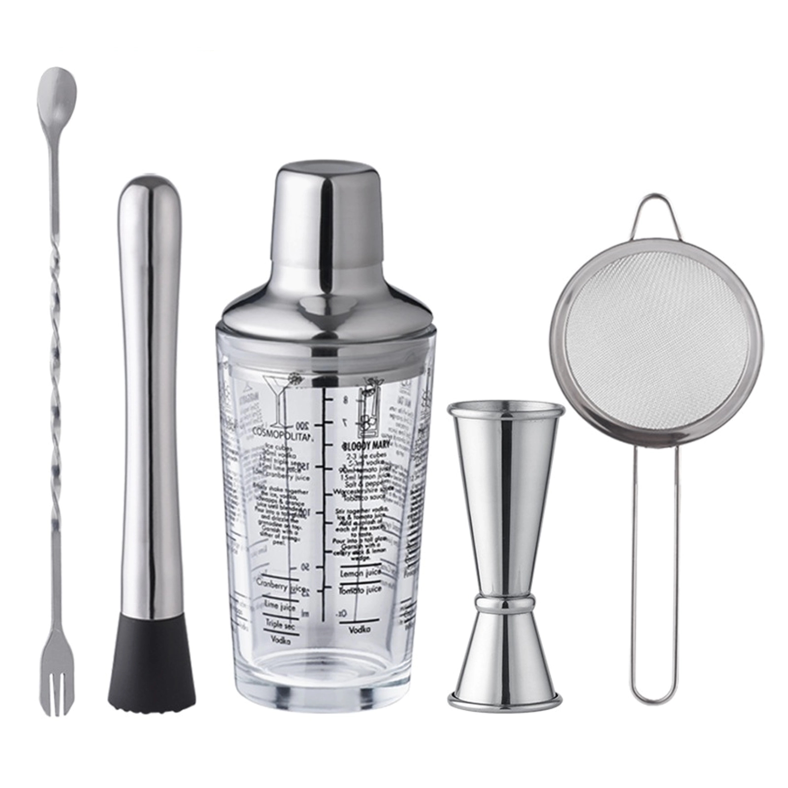 Cocktail Mixer Five-Piece Kit 2
