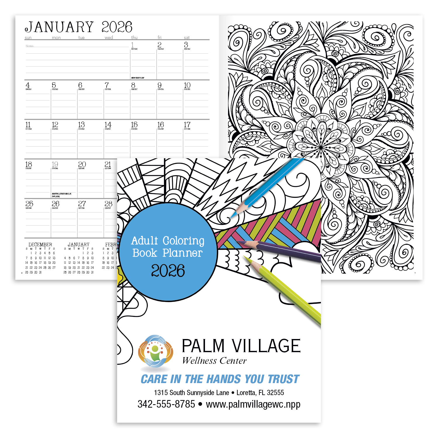 Good Value™ Adult Coloring Book Planner 22