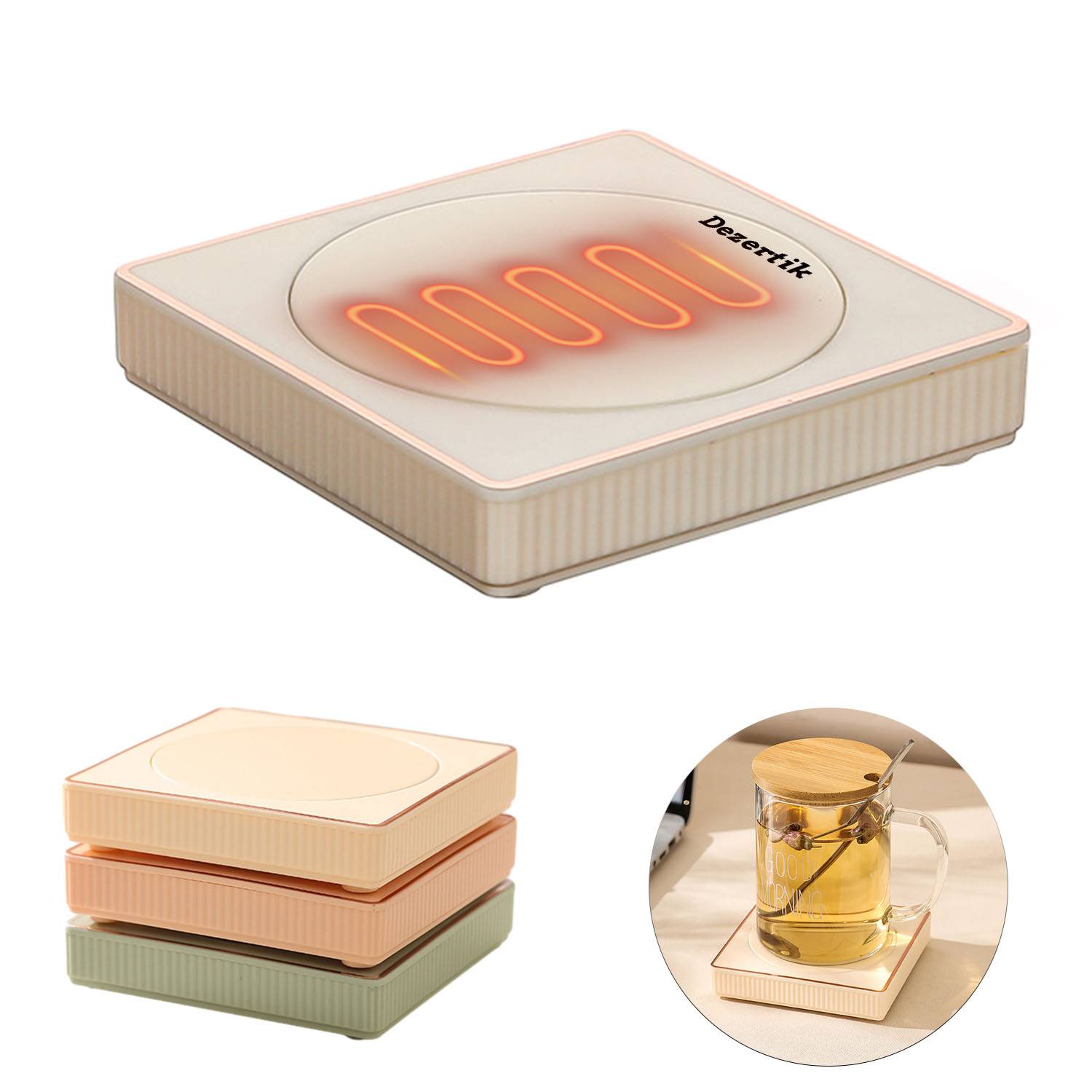Coffee heating coaster with 55 degree constant temperature 3
