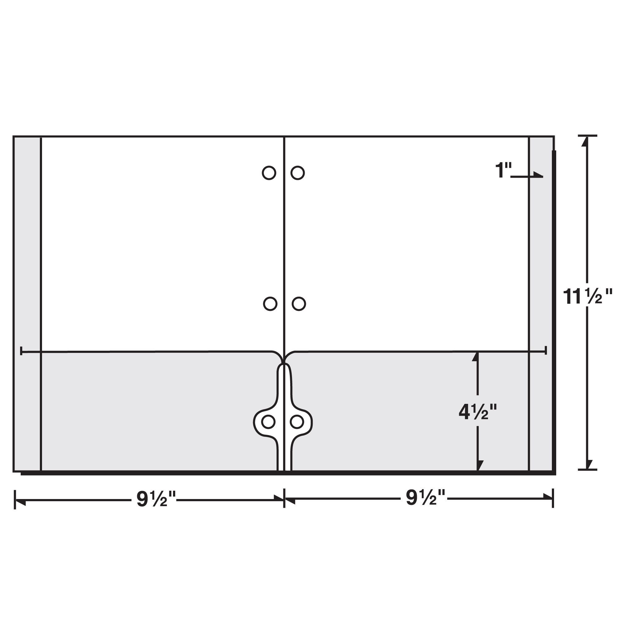 Reinforced Edge School Folder with 3 Hole Fits in Binder (9-1/2" x 11-1/2") 3