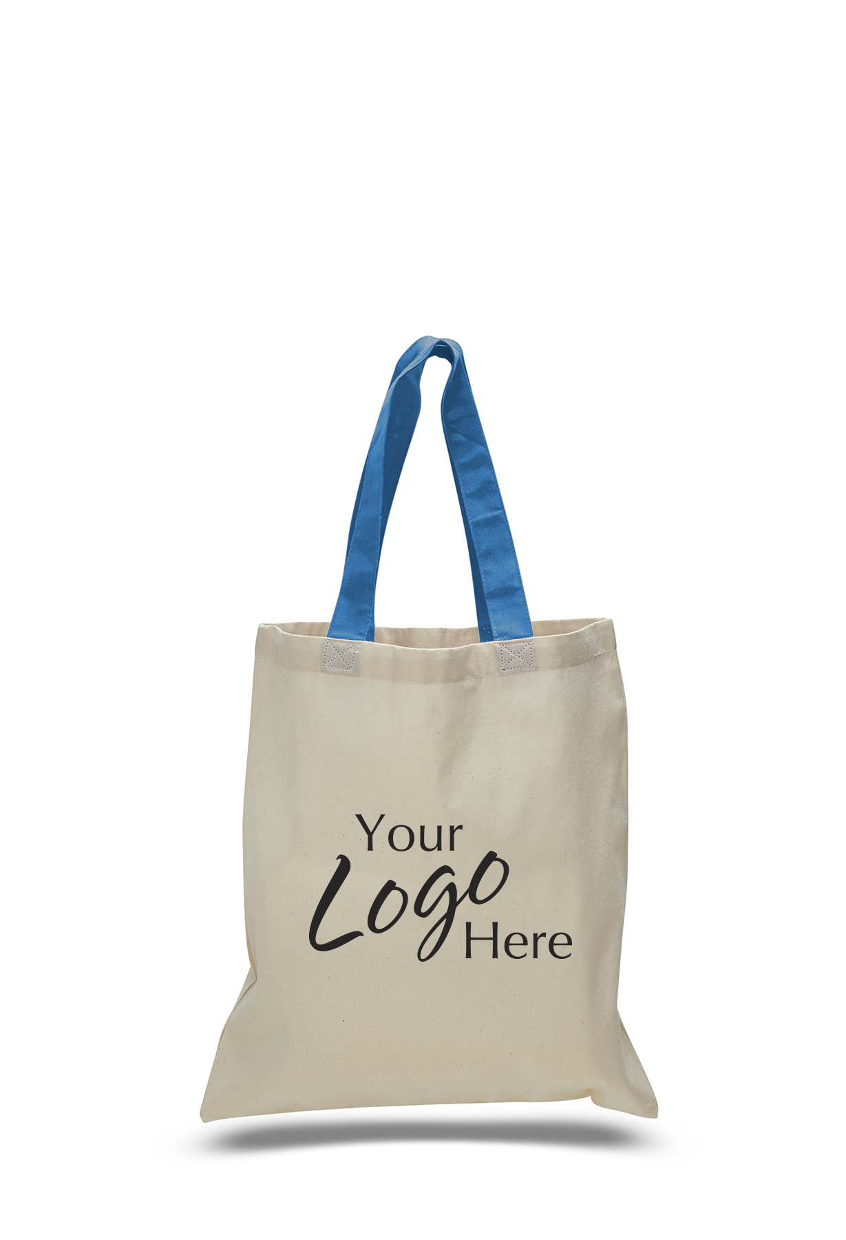Economical Tote 15" W x 16" H Natural Bag, custom tote bag with logo imprint 1