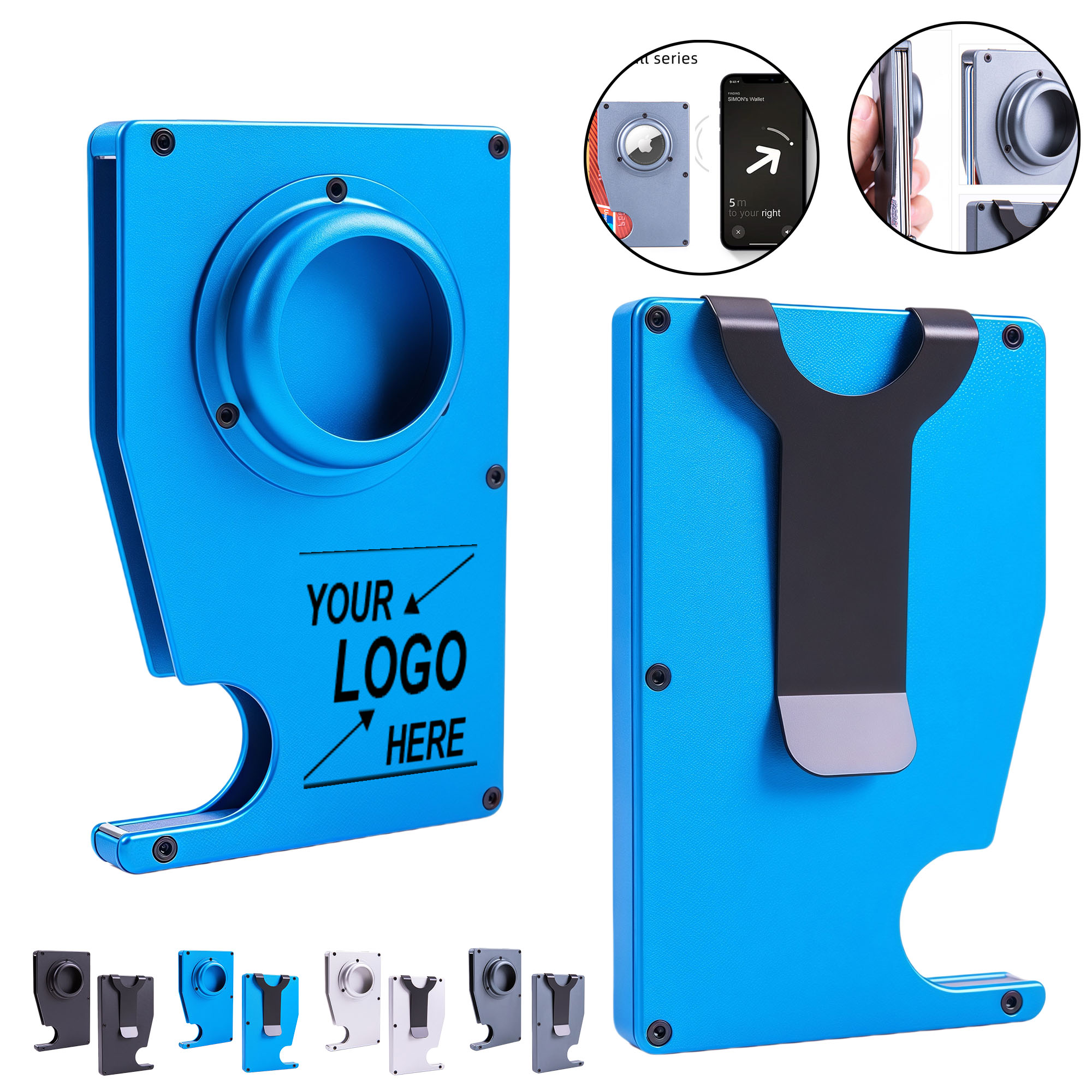 Metal Card Holder for Tracking Device 2