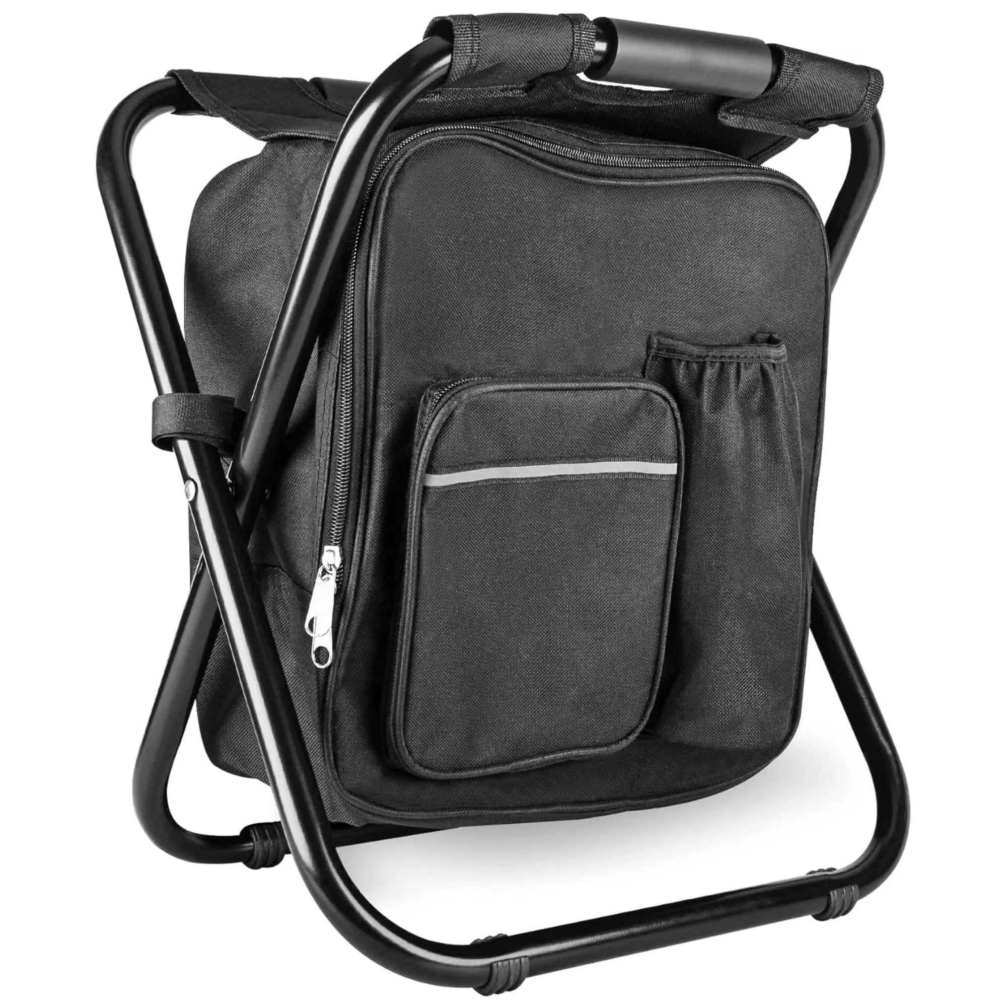 Folding Stool Backpack Insulated Cooler Bag 3