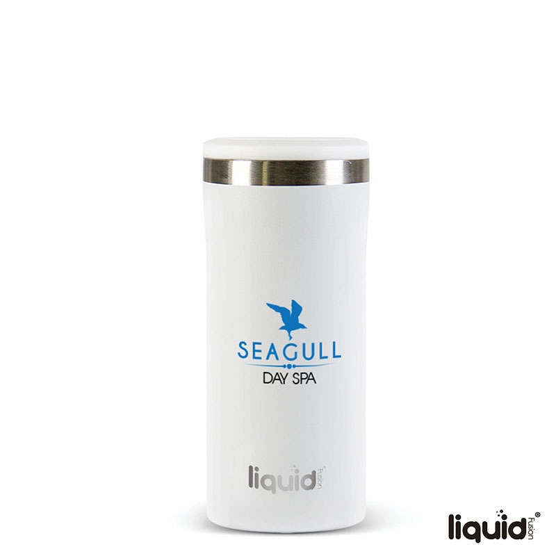 Liquid Fusion® 12 oz. Double Wall, Stainless Steel Skinny Can Cooler 13