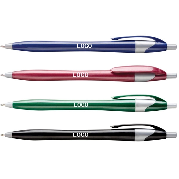 Plastic Retractable Ballpoint pen 4