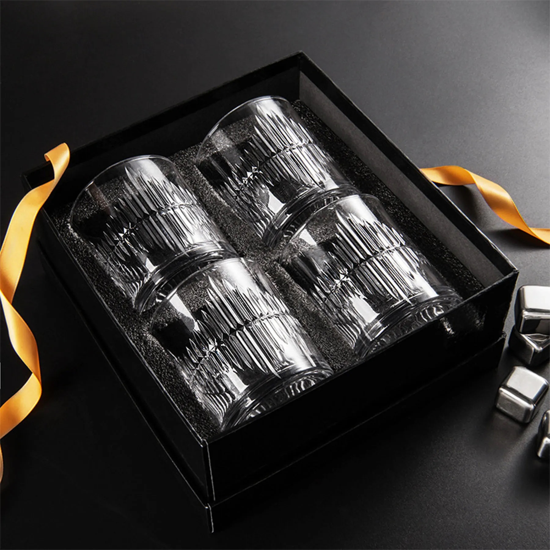 Whiskey Glasses Set of 4 Gift Box 5
